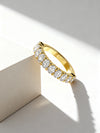 3.20 ct Oval Cut Lab Grown Diamond Half-Eternity Band (0.40 ct per Stone)