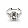 Atelier Gemstone 5.1 Carat Oval Cut Lab Grown Aquamarine Ring in 925 Sterling Silver
