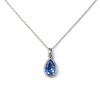 Atelier Gemstone 2.5 Carat Emerald Cut Lab Grown Pink Sapphire Halo Pendant Necklace in 925 Sterling Silver