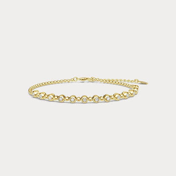 Liora Muse Half Tennis Diamond Bracelet in Sterling Silver