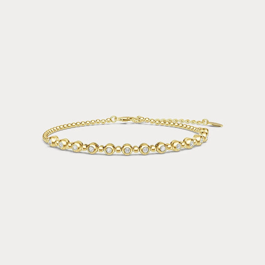 Liora Muse Half Tennis Diamond Bracelet in Sterling Silver
