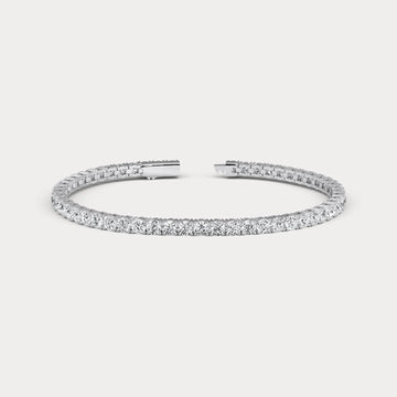Liora Muse 3.00ct Round Lab-Grown Diamond Tennis Bracelet in Sterling Silver