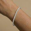 Liora Muse 6.63 CTW Luxury Lab-Grown Diamond Tennis Bracelet in 925 Sterling Silver,13 pointers 17cm