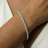 Liora Muse 6.63 CTW Luxury Lab-Grown Diamond Tennis Bracelet in 925 Sterling Silver,13 pointers 17cm