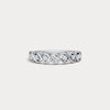 Liora Muse 0.25ct Round Lab-Grown Diamond Twist Band Ring in Sterling Silver