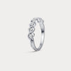 Liora Muse 0.25ct Round Lab-Grown Diamond Twist Band Ring in Sterling Silver