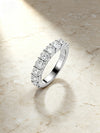 3.50ct Oval Cut Lab Grown Diamond Half-Eternity Band (0.50 ct per Stone