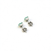 Atelier Gemstone 1.1 Carat Square Cut Lab Grown Emerald Earrings in 925 Sterling Silver