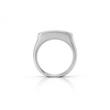 Atelier Gemstone 1.75 Carat Baguette Cut Lab Grown Emerald Men's Ring in 925 Sterling Silver