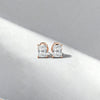 2.00 ct Radiant Cut Classic 4-Prong Lab-Grown Diamond Stud Earrings (1.00 ct per ear)