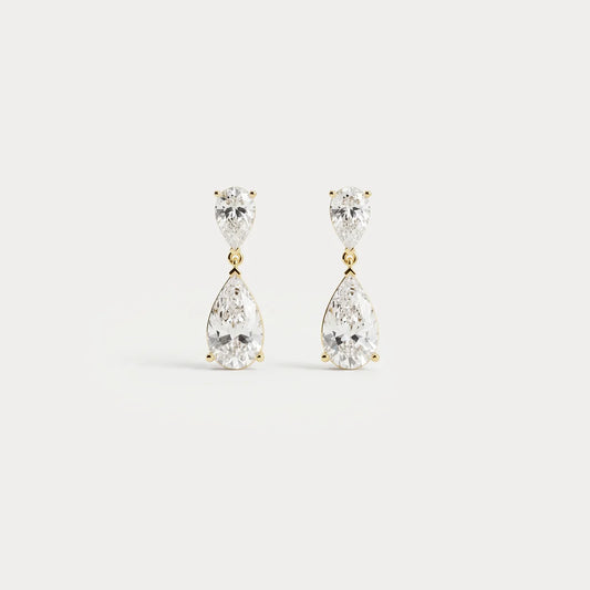 Liora Muse 7 CTW Mirror Pear Lab-Grown Diamond Drop Earrings