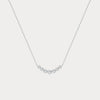 Liora Muse Seven-Stone Bezel-Set Lab-Grown Diamond Bar Necklace in 9K Gold