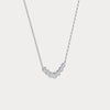 Liora Muse Seven-Stone Bezel-Set Lab-Grown Diamond Bar Necklace in 9K Gold
