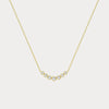 Liora Muse Seven-Stone Bezel-Set Lab-Grown Diamond Bar Necklace in 9K Gold