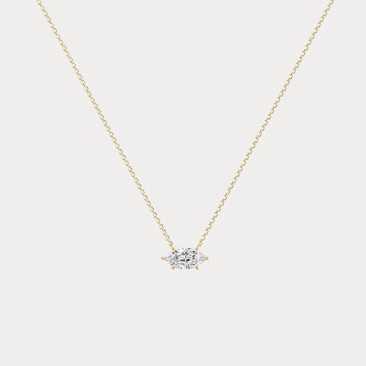 Liora Muse Marquise Lab-Grown Diamond Solitaire Pendant Necklace