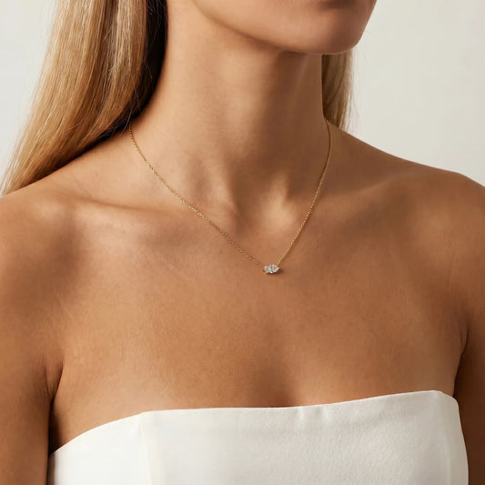 Liora Muse Marquise Lab-Grown Diamond Solitaire Pendant Necklace