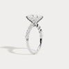 Liora Muse Oval | Lab Diamond Engagement Ring with Marquise and Round Accent Diamonds
