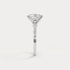Liora Muse Oval | Lab Diamond Engagement Ring with Marquise and Round Accent Diamonds