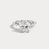 Liora Muse 1ct Oval Lab Diamond Engagement Ring with Marquise and Round Accent Diamonds
