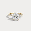 Liora Muse 1ct Oval Lab Diamond Engagement Ring with Marquise and Round Accent Diamonds