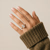 Liora Muse 1ct Oval Lab Diamond Engagement Ring with Marquise and Round Accent Diamonds