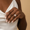 Liora Muse Oval | Lab Diamond Engagement Ring with Marquise and Round Accent Diamonds