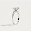 Liora Muse 1ct Oval Lab Diamond Scalloped Pavé Engagement Ring