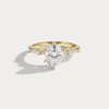 Liora Muse 1ct Oval Lab Diamond Scalloped Pavé Engagement Ring