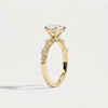 Liora Muse 1ct Oval Lab Diamond Scalloped Pavé Engagement Ring