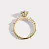 Liora Muse 1ct Oval Lab Diamond Scalloped Pavé Engagement Ring