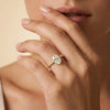 Liora Muse 1ct Oval Lab Diamond Scalloped Pavé Engagement Ring