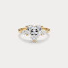 Liora Muse Heart | Lab Diamond Engagement Ring with Pear Accents