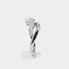 Liora Muse 1 CT Marquise-Shaped Lab Grown Diamond Curved Ring in Sterling Silver