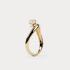 Liora Muse 1 CT Marquise-Shaped Lab Grown Diamond Curved Ring in Sterling Silver