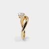 Liora Muse 1 CT Marquise-Shaped Lab Grown Diamond Curved Ring in Sterling Silver