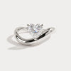 Liora Muse Heart Lab Diamond Infinity Twist Solitaire Engagement Ring