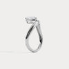 Liora Muse Heart Lab Diamond Infinity Twist Solitaire Engagement Ring