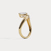 Liora Muse Heart Lab Diamond Infinity Twist Solitaire Engagement Ring