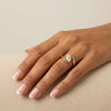 Liora Muse Modern Pear Cut | Lab Diamond Bypass Engagement Ring