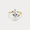 Liora Muse Marquise | Solitaire Lab Diamond Twisted Band Engagement Ring