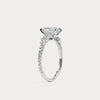 Liora Muse 2ct Oval Lab Diamond Floral Vine Accent Pavé Engagement Ring
