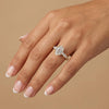 Liora Muse 2ct Oval Lab Diamond Floral Vine Accent Pavé Engagement Ring