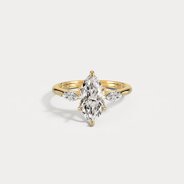 Liora Muse Marquise | Lab-Grown Diamond Three-Stone Engagement Ring