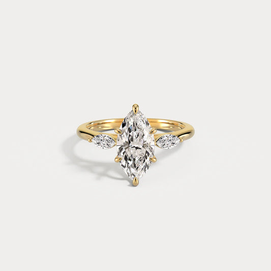 Liora Muse Marquise | Lab-Grown Diamond Three-Stone Engagement Ring