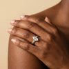 Liora Muse 1ct Marquise Lab Diamond Twisted Split Shank Pavé Engagement Ring