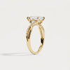Liora Muse 1ct Marquise Lab Diamond Twisted Split Shank Pavé Engagement Ring