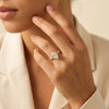 Liora Muse 1ct Marquise Lab Diamond Twisted Split Shank Pavé Engagement Ring
