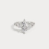 Liora Muse Marquise 2CT Lab-Grown Diamond Twisted Engagement Ring with Side Accents