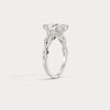 Liora Muse Marquise 2CT Lab-Grown Diamond Twisted Engagement Ring with Side Accents