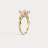 Liora Muse Marquise 2CT Lab-Grown Diamond Twisted Engagement Ring with Side Accents